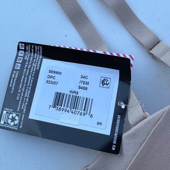 Maidenform Women's Side Smoothing Multiway Strapless Bra Beige Size 34C NWT - Picture 7 of 14